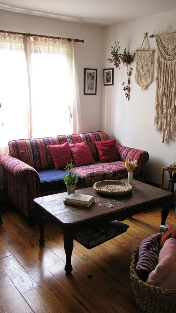 vibrant eclectic cozy sofas