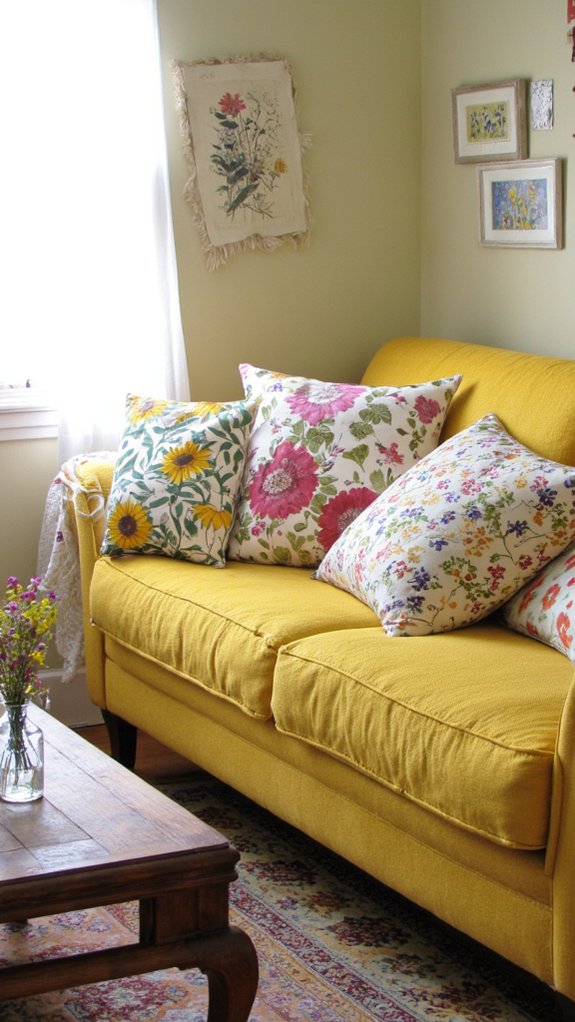 vibrant floral pattern decor