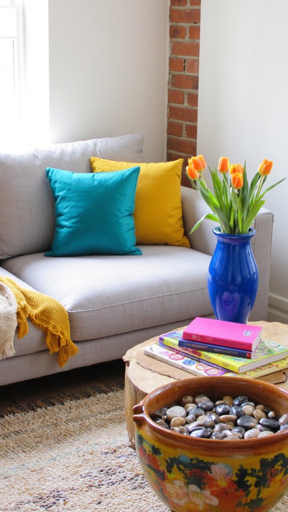 vibrant focal point decor