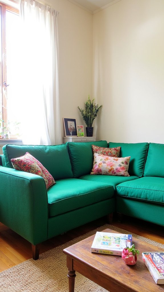 vibrant focal point sofas