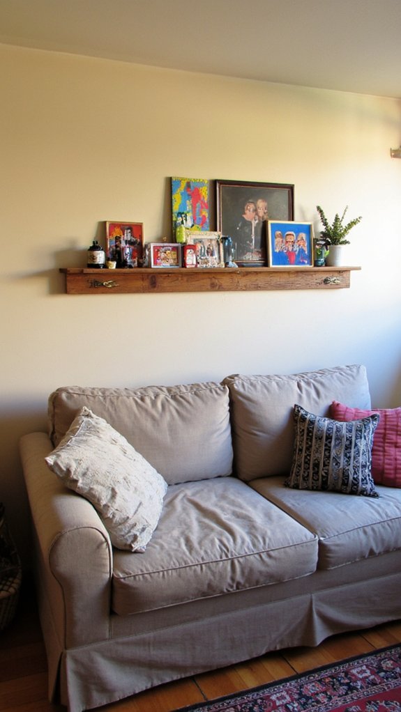 vibrant gallery wall decor