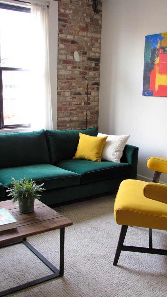 vibrant geometric design accents