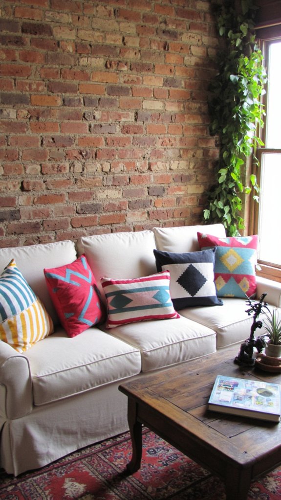 vibrant geometric pattern decor