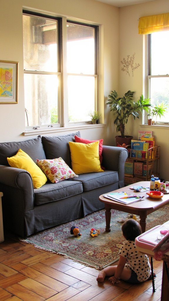 vibrant kids playful space