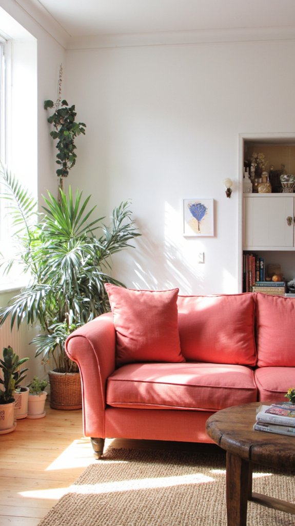 vibrant linen sofa transformation