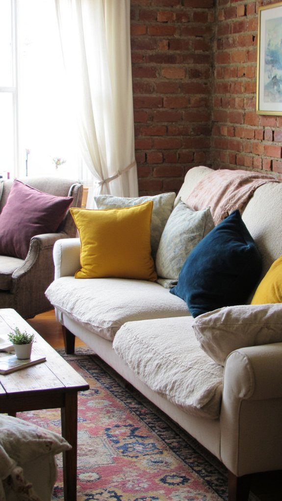 vibrant pillows energize spaces