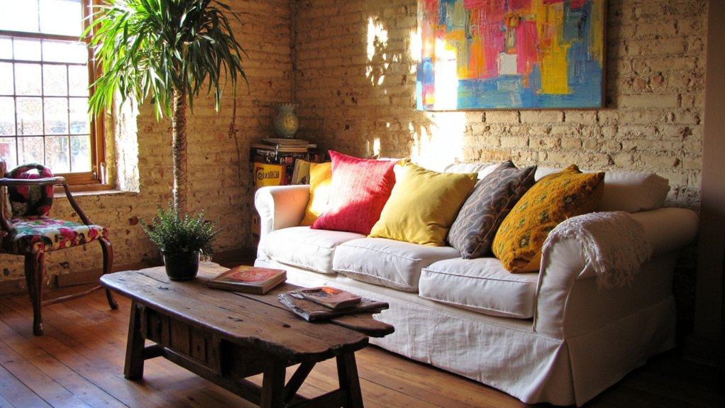 vibrant pillows for sofa