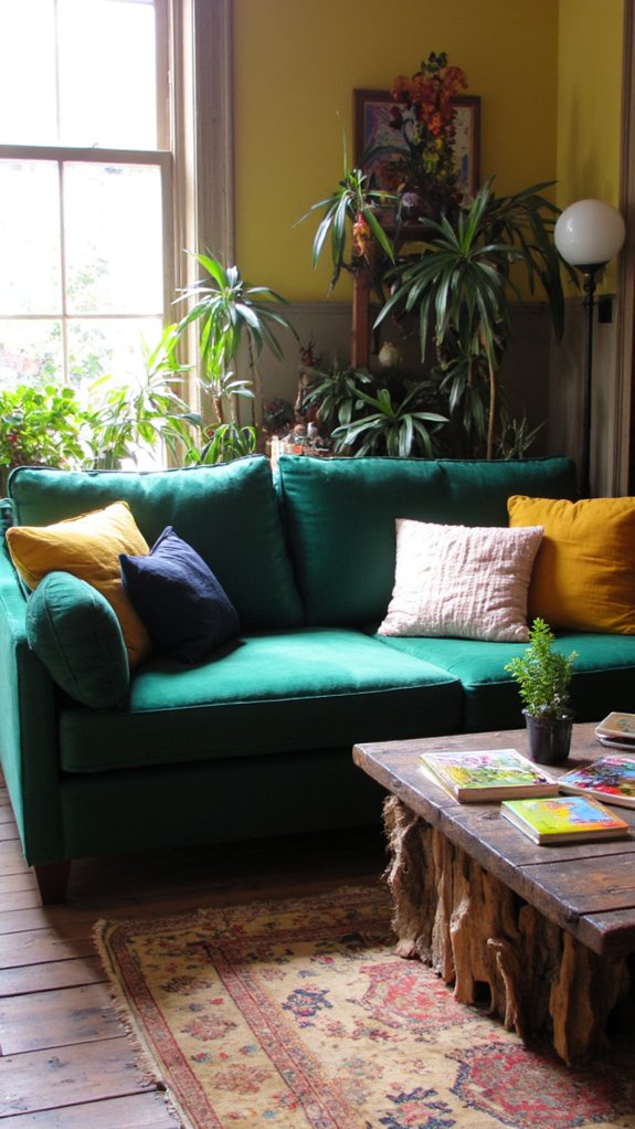 vibrant sofas elevate aesthetics