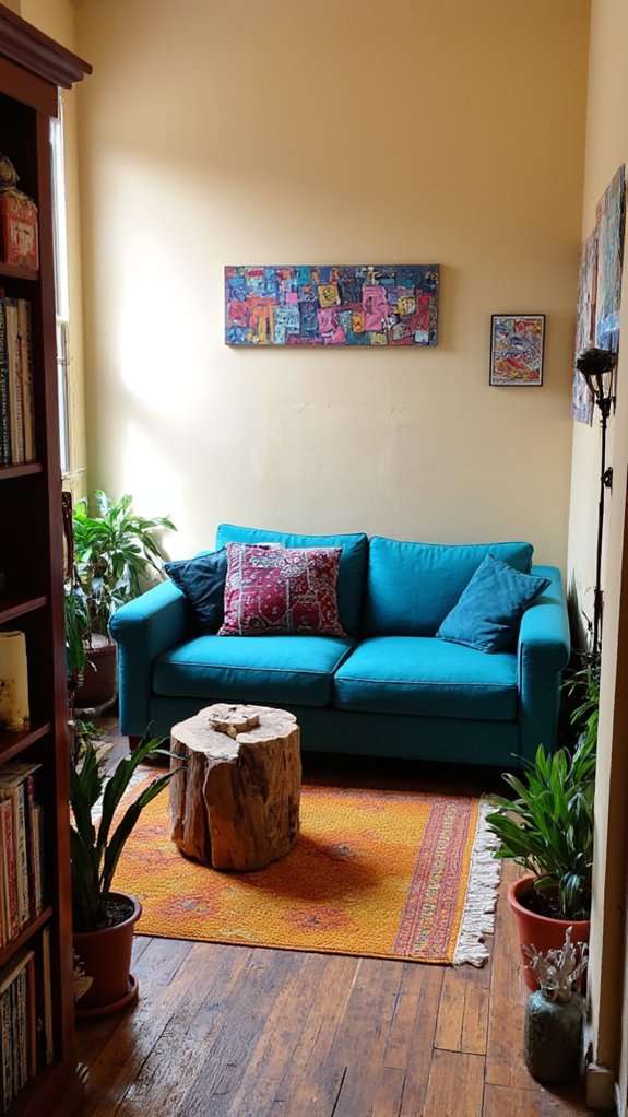 vibrant sofas enhance living spaces