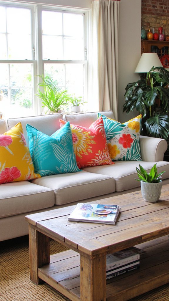 vibrant tropical decor energy