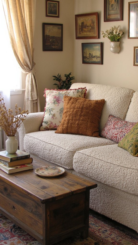 vintage decor adds warmth