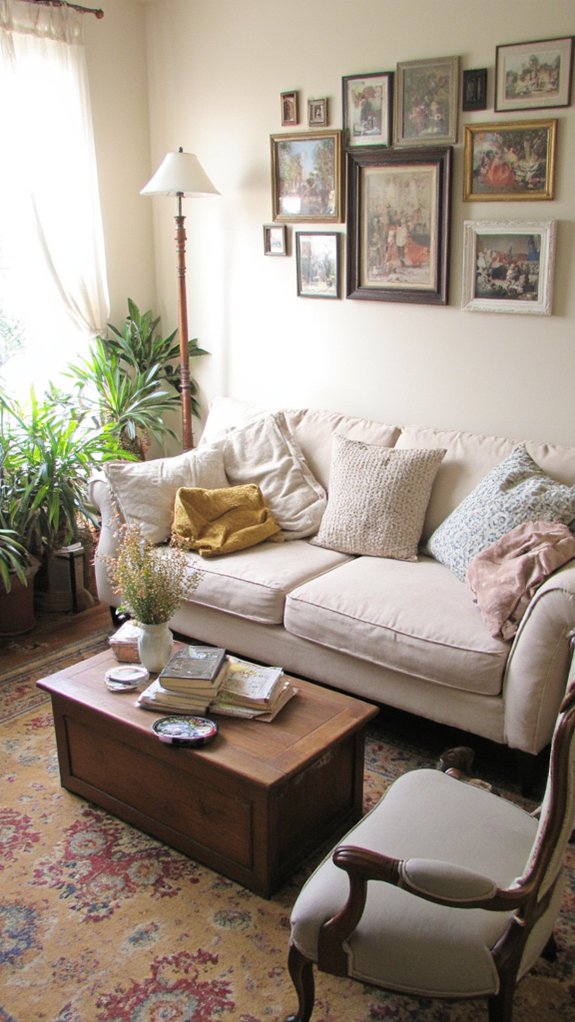 vintage furniture enhances charm