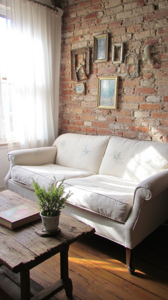 vintage linen charm integration