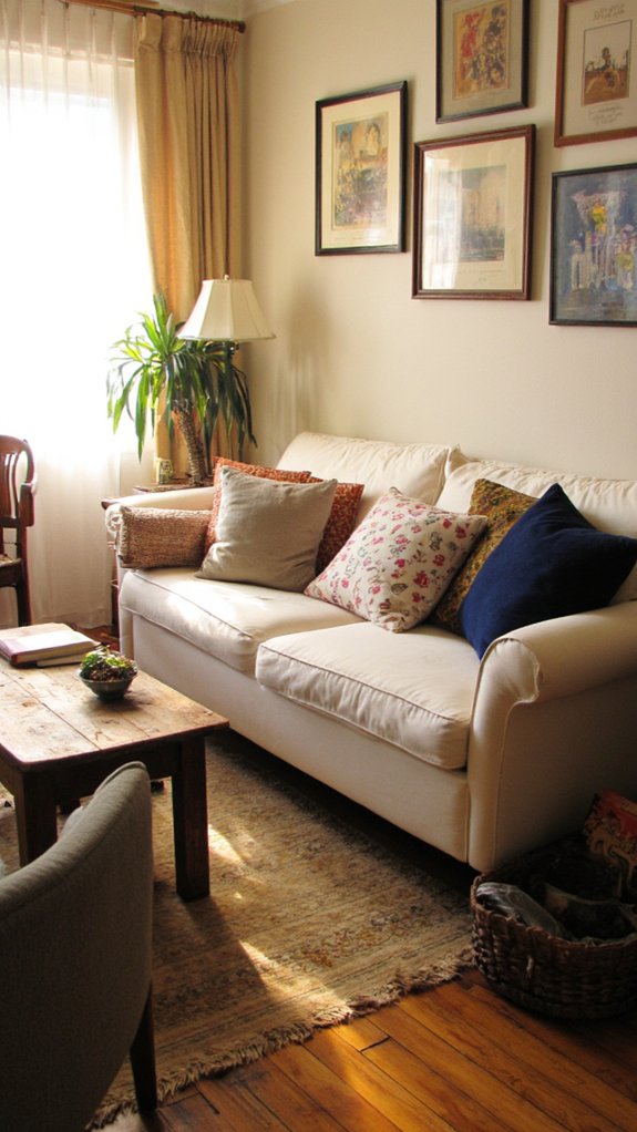 vintage modern reading nook charm