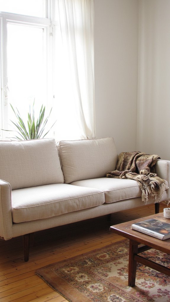 vintage scandinavian couch charm