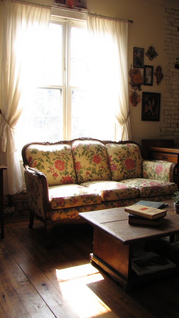 vintage sofas enhance brightness
