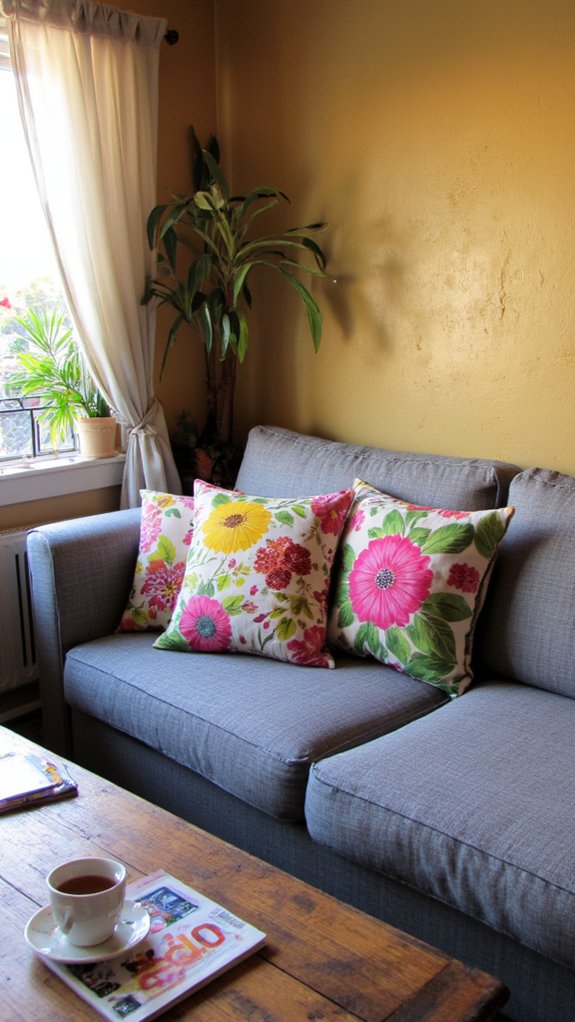 vivid patterns enhance decor