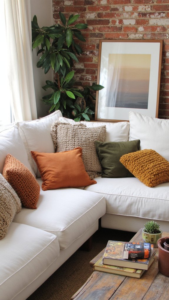 warm earthy tones blend