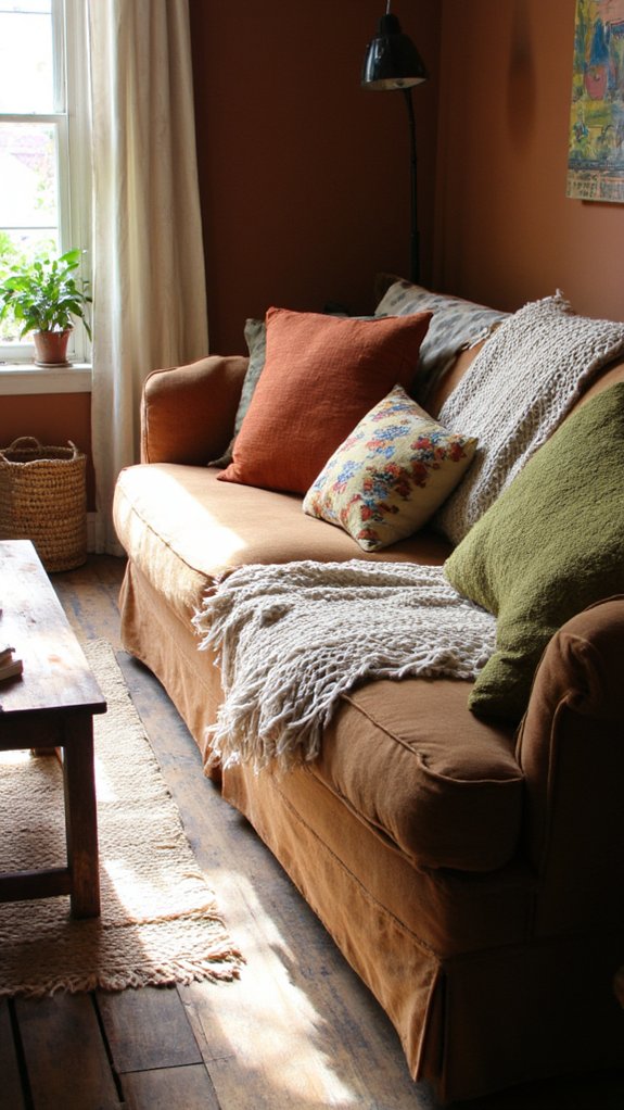 warm earthy tones enhance d cor