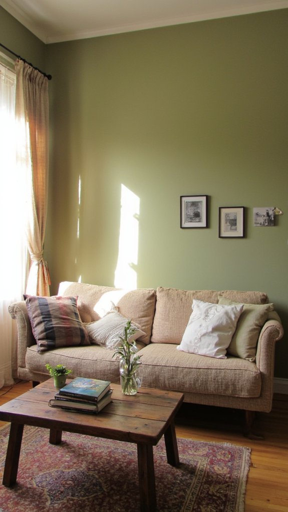 warm earthy tones indoors