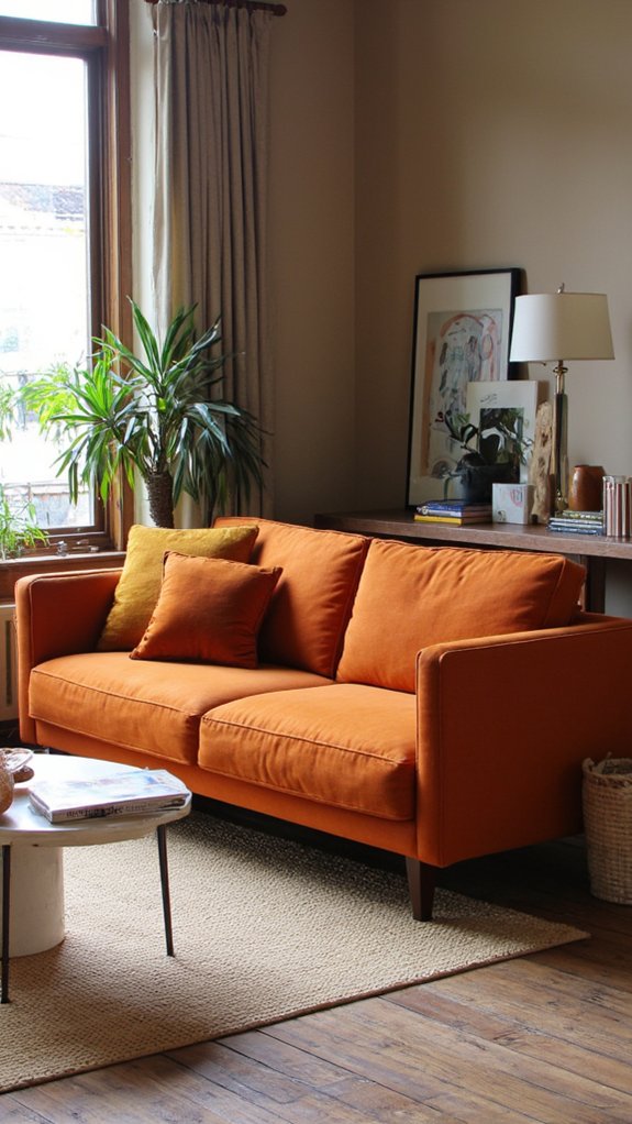 warm hues sleek lines