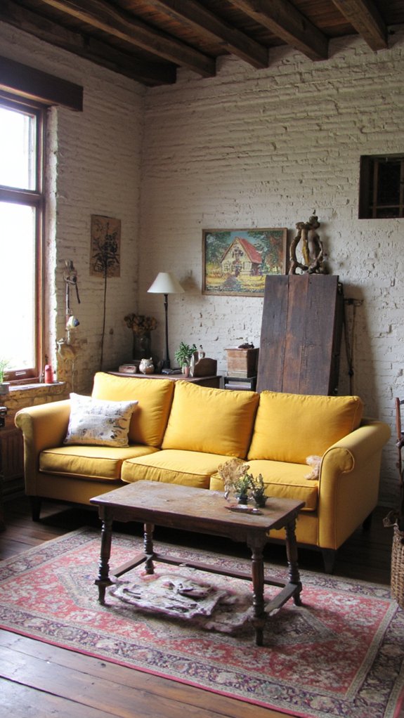 warm rustic charm sofa