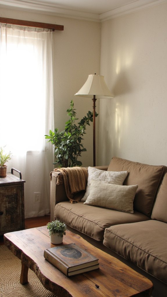 warm wood enhances contrast