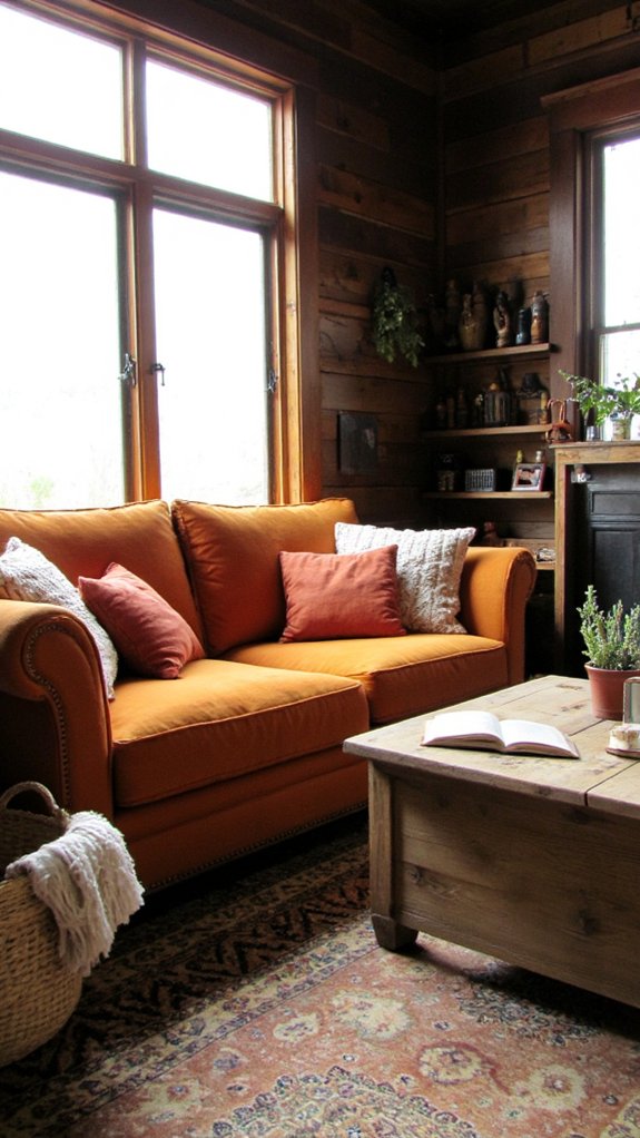 warmth from wooden decor