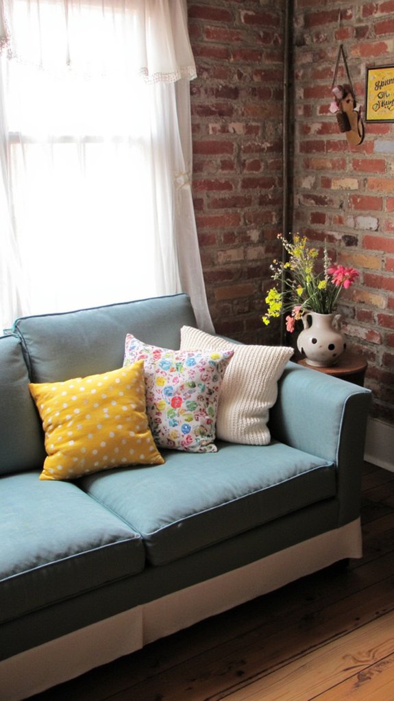 whimsical pillow arrangement ideas