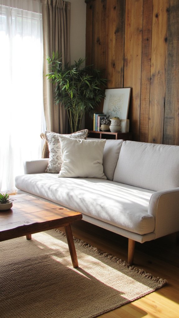 zen minimalist sofa design