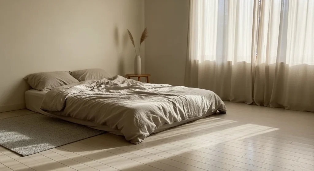 20 Serene Japandi Platform Bed Ideas for a Balanced Home (21)