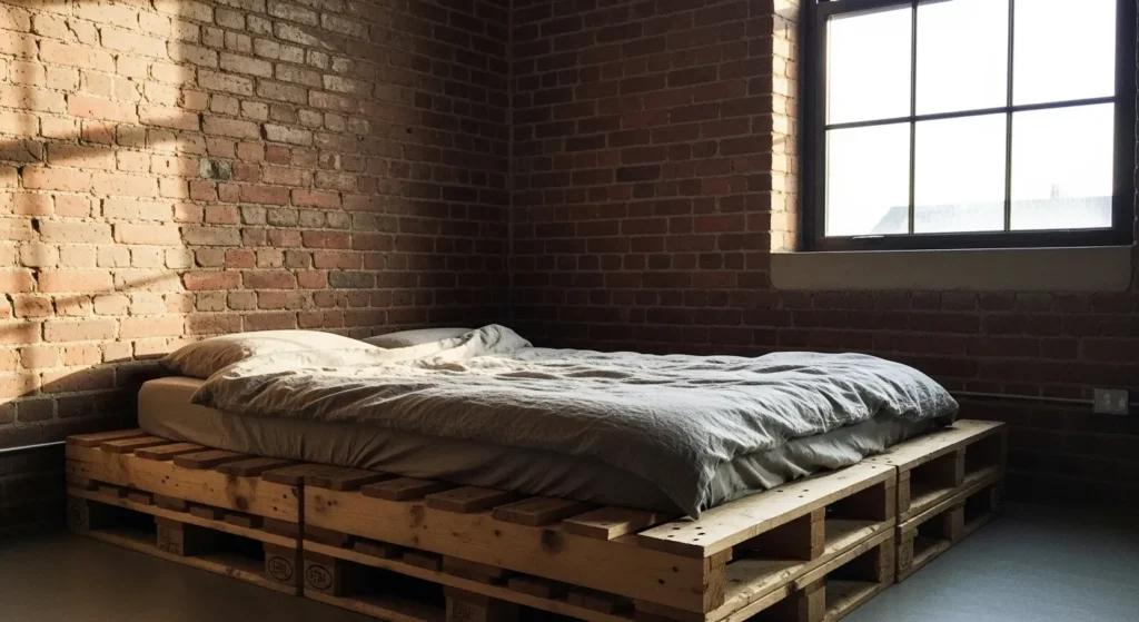 22 Budget-Friendly Pallet Bed Frame Ideas Worth Copying (23)
