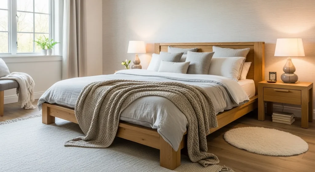 24 Impressive King Bed Frame Ideas for a Grand Bedroom Feel (25)